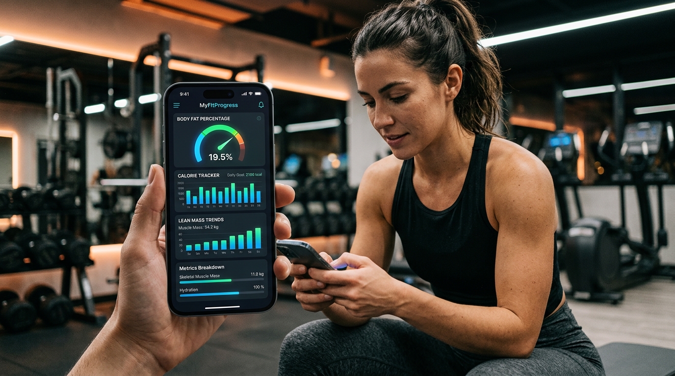 AI fitness dashboard showing calorie deficit calculation
